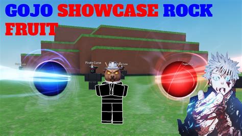 Gojo Combat Showcase Rock Fruit Roblox Youtube