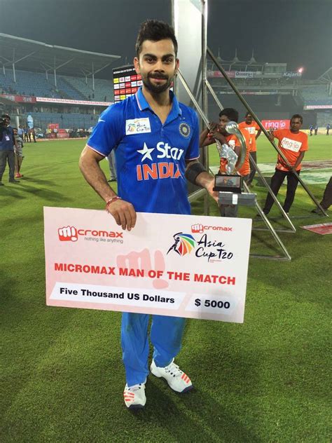 Virat Kohli is the Man of the Match... - Indian Cricket Team