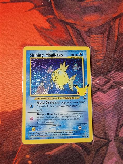 Shining Magikarp 25th Anniversary Pokemon Celebrations Pokemon TCG Card