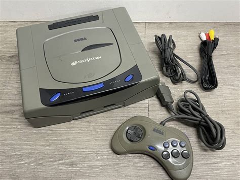 【やや傷や汚れあり】 Ss セガサターン Hst 3210 動作品 本体 コントローラー ケーブル 付属 Sega Saturn