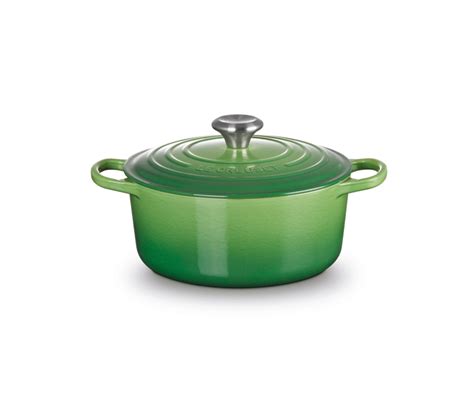 Le Creuset Signature Gryta Rund 4 2 L Ø 24 cm Bamboo Green Grytor