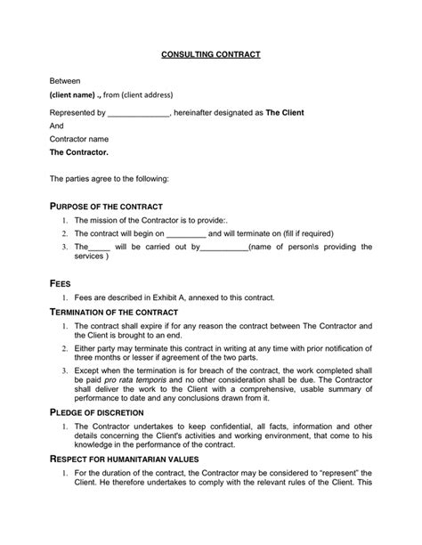 Termination Agreement Employment Template