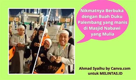 Berkah Ramadhan Manisnya Buah Duku Palembang Memikat Jemaah Masjid