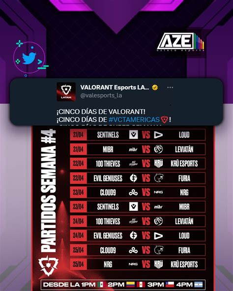 Tv Azteca Esports On Twitter Todo Listo Para La Seman Del Vct