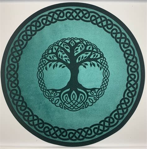 Celtic Knotwork Tree Of Life Casting Cloth For Charms Runes Etsy