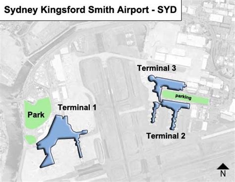 Sydney Kingsford Smith Syd Airport Terminal Map