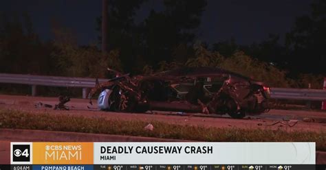 Deadly Crash On 79th Street Causeway Cbs Miami