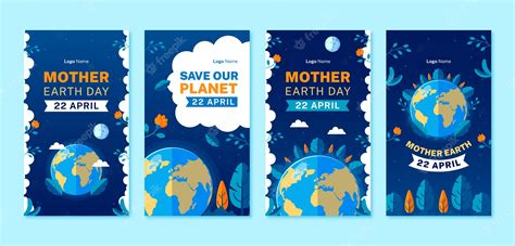 Premium Vector Instagram Stories Collection For Earth Day Celebration