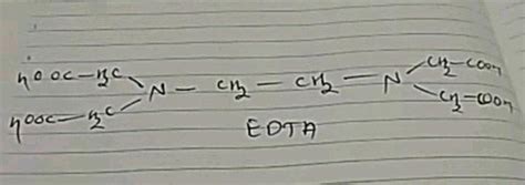 How Many Edta Ethylenediaminetetraacetic Acid Molecules Are