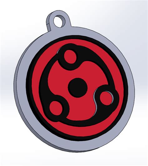 Stl Naruto Keychain Mangekyou Sharingan Madara D