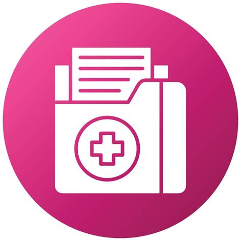 Medical Records Icon Style 7429591 Vector Art At Vecteezy