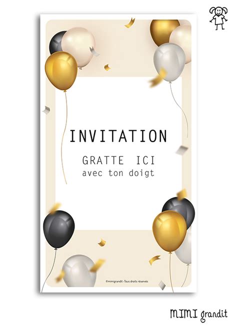 Carte Invitation Anniversaire A Personnaliser Gratuite Imprimer