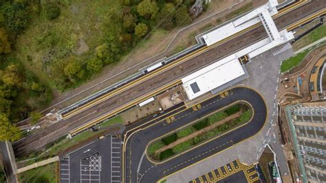 Aerial Pictures Offer View Of Reading Green Park Station Bbc News