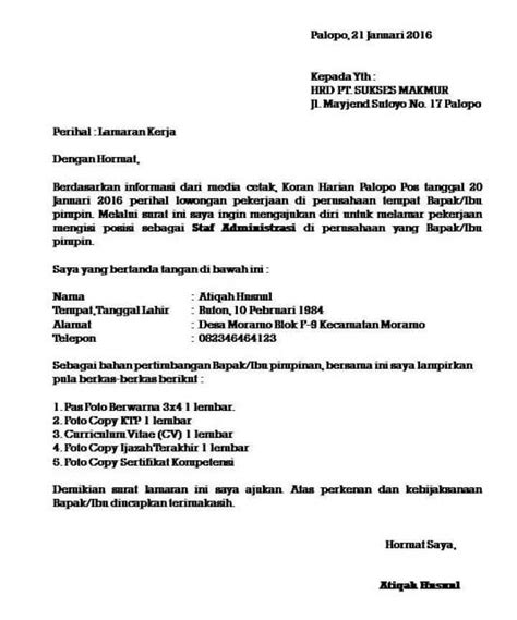 Cara Penulisan Kop Surat Yang Benar