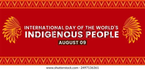 International Day Worlds Indigenous Peoples On Stock Vector Royalty