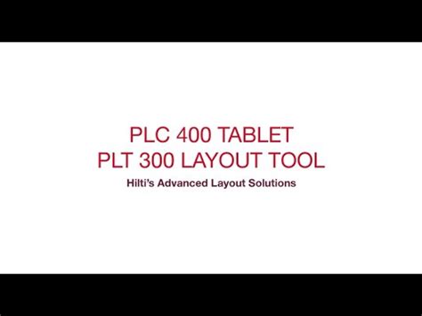 Layout Solutions Plt And Plc Jobsite Layout System Youtube