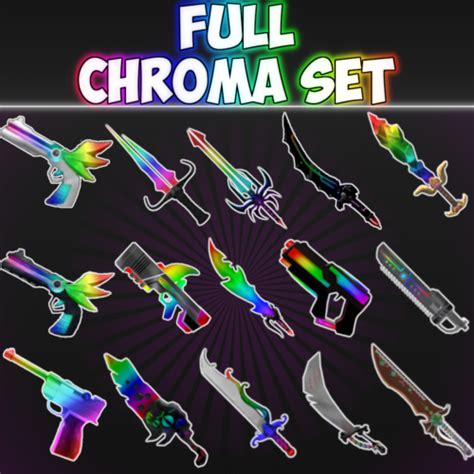 Buy Cheap Roblox Mm2 Chroma Set Godly Gun And Knifepets Included