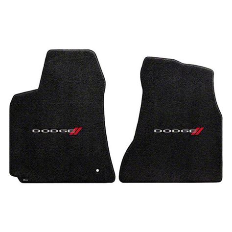 Lloyd Charger Ultimat Front Floor Mats With Dodge Logo Black 600029