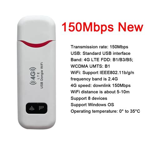 Tech Infinite 4G Card WiFi LTE Router Wireless USB Dongle Mobile ...