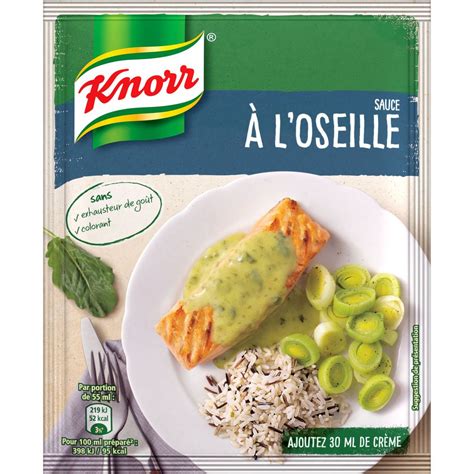 Knorr Sauce L Oseille D Shydrat E Sans Colorant En Sachet G Pas