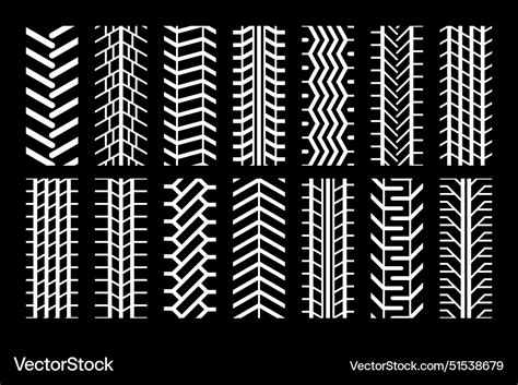 Tire Tracks Royalty Free Vector Image Vectorstock