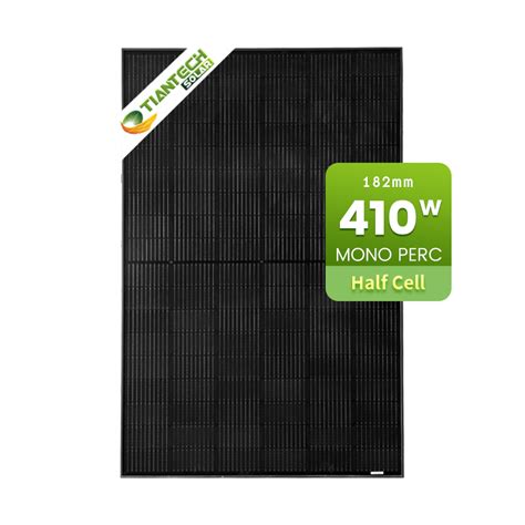 Custom 410 Watt All Black Monocrystalline Silicon Half Cell PV Module