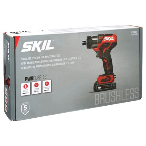 Skil Pwr Core 12™ Brushless 12v 14 In Impact Driver Kit 2 2ah Batteries And Pwr Jump™ Charger