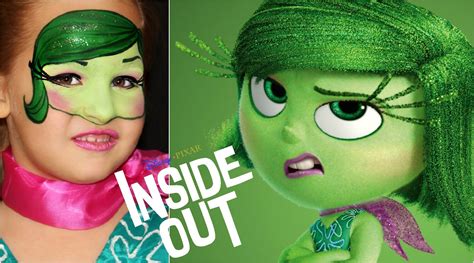 Inside Out Disgust Face Painting Makeup Tutorial