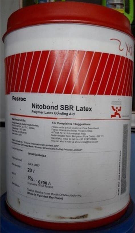 Fosroc Nitobond Sbr Latex For Construction L At Rs Bucket In