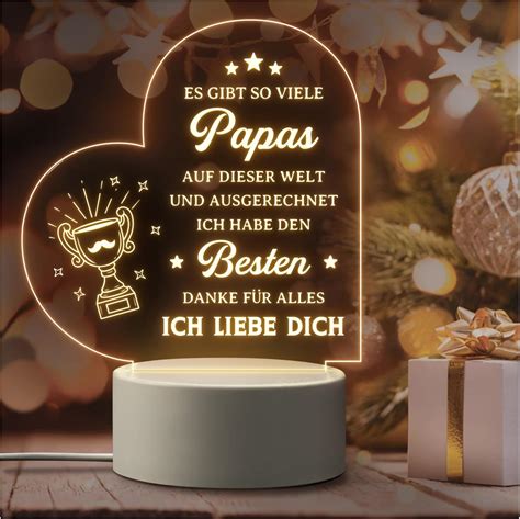 Vatertagsgeschenk F R Papa Acryl Led Nachtlicht Papa Geschenk