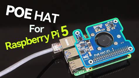 Raspberry Pi 5 Power Over Ethernet PoE HAT