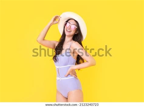 Beautiful Sexy Asian Woman Bikini Smiling Stock Photo 2123240723 Shutterstock