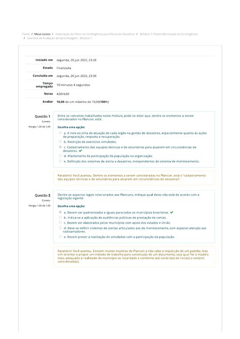 Elaboração do Plano de Contingência para Riscos de Desastres