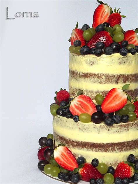 Naked Cake Fresh Fruit Decorated Cake By Lorna Cakesdecor