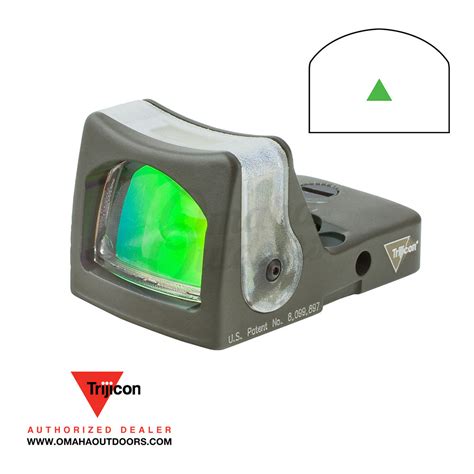 Trijicon Rmr Rm08 Dual Illuminated Od Green Reflex Green Triangle Sight