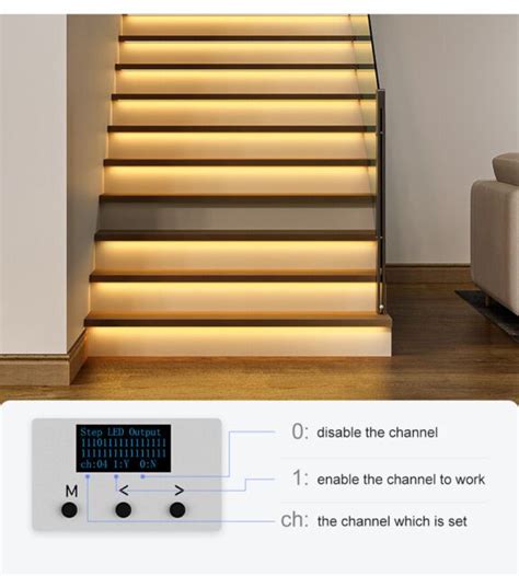 Pir Sensor Stair Light Dimmer Controller Ch Rgb Pixel Spi Led Strip