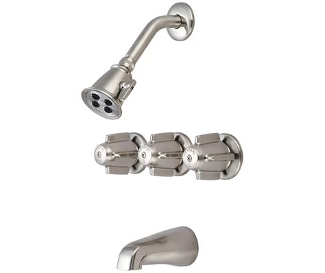 Central Brass Tc Bn Tub Shower Trim Combo Pvd Brushed Nickel