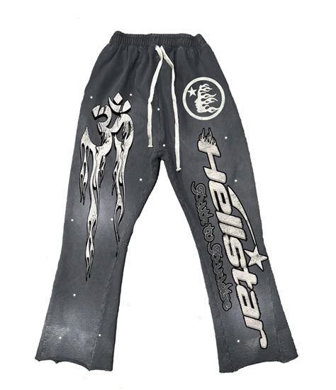 Hellstar Racer Flared Sweatpants Vintage Black L