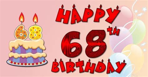 Поздравления с днем рождения 68 лет женщине и мужчине