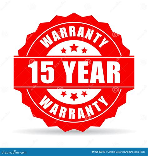 15 Years Warranty Icon Stock Vector Illustration Of Guaranteed 80642219