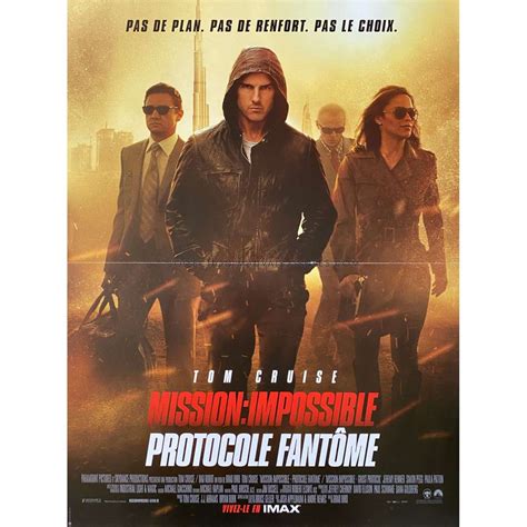 Mission Impossible Ghost Protocol French Movie Poster 15x21 In 2011