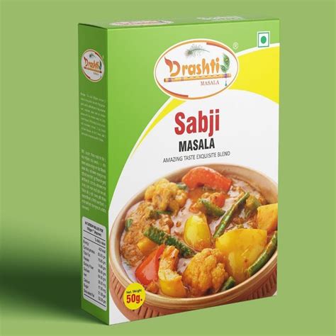 Drashti 50g Sabji Masala Packaging Type Packets At Rs 15 Box In Rajkot