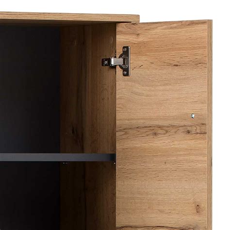 57x185x33 Wohnzimmer Schrank mit 4 Türen Fach in Eiche Touchwood