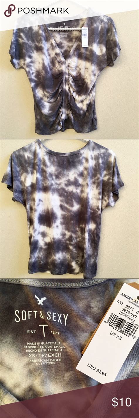 NWT AEO Womens Soft Sexy Tie Dye Tee Size XS Women American Eagle