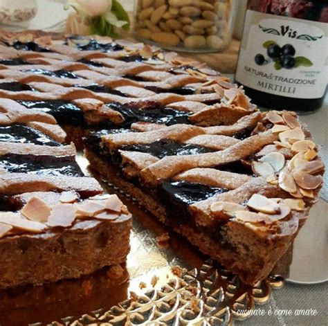 Crostata Linzer con confettura di mirtilli Cucinare è come amare