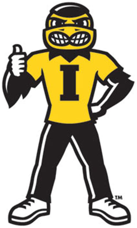 Iowa Decals, Herky Thumbs Up Hawkeye Vinyl Car Decals