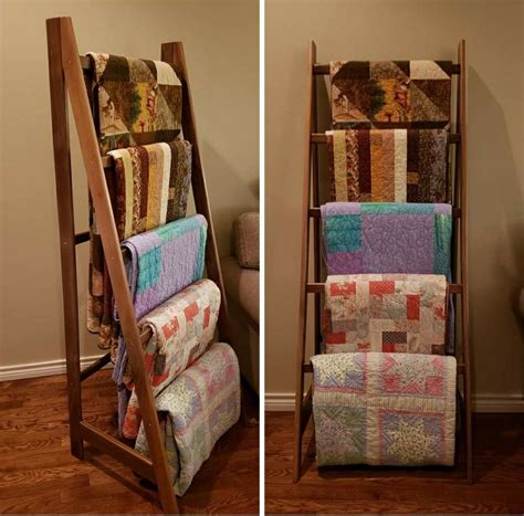 DIY Quilt Ladder A Creative Display Solution