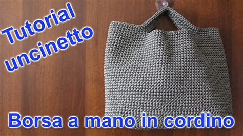 Borsa A Mano In Cordino Tutorial Uncinetto YouTube