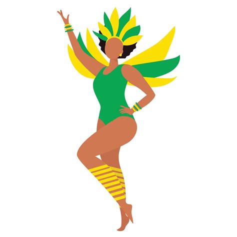 hermosa mujer latina en traje de carnaval con características ilustración vectorial 15026264
