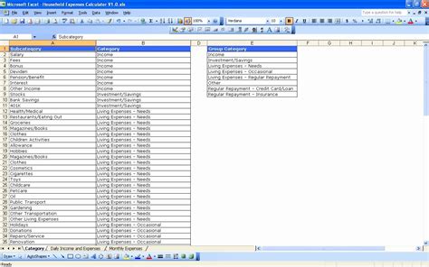 50 Personal Income And Expense Spreadsheet